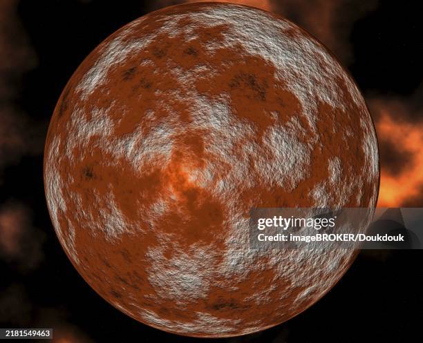 computer generated high resolution image of planet mars - mars landscape stock illustrations