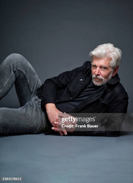 Writer Karl Ove Knausgard is photographed for Suddeutsche Zeitung Magazin on May 16, 2024 in Munich, Germany.