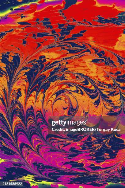 abstract marbling floral pattern for fabric, tile design. background texture - marble tile background stock illustrations