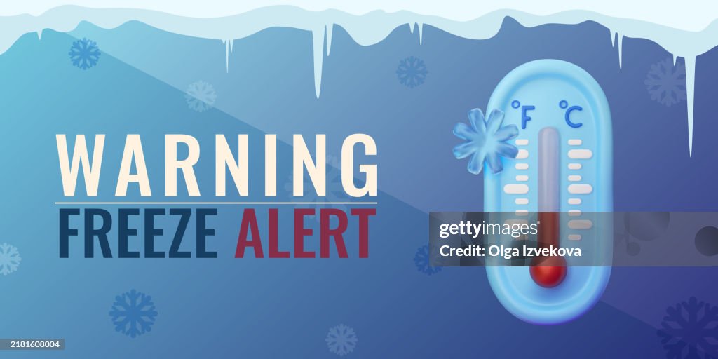 Extra Cold Vector Extreme Cold Warning Illustration High-Res Vector Graphic - Getty Images