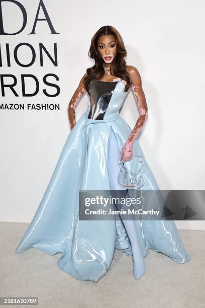 Winnie Harlow attends the 2024 CFDA Awards at American Museum of Natural History on October 28, 2024 in New York City.