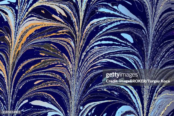 abstract marbling floral pattern for fabric, tile design. background texture - marble tile stock illustrations