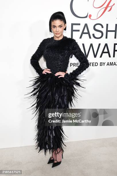 Kylie Jenner attends the 2024 CFDA Awards at American Museum of Natural History on October 28, 2024 in New York City.