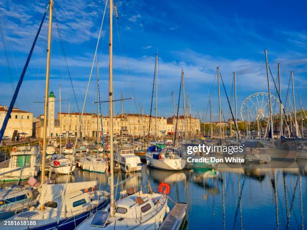 the coastal town of la rochelle in france - la rochelle stock pictures, royalty-free photos & images
