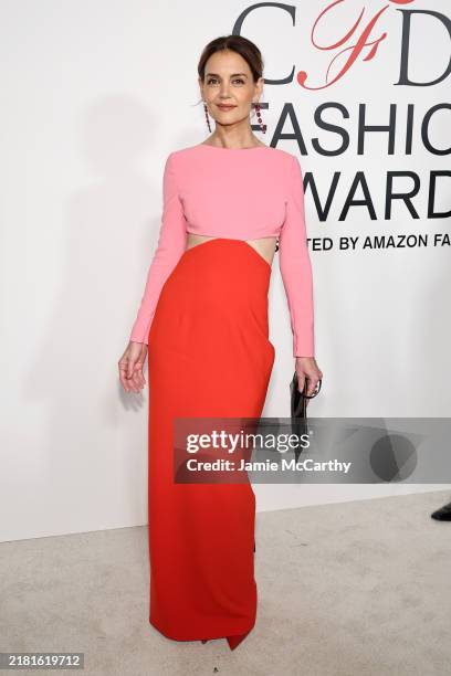 Katie Holmes attends the 2024 CFDA Awards at American Museum of Natural History on October 28, 2024 in New York City.