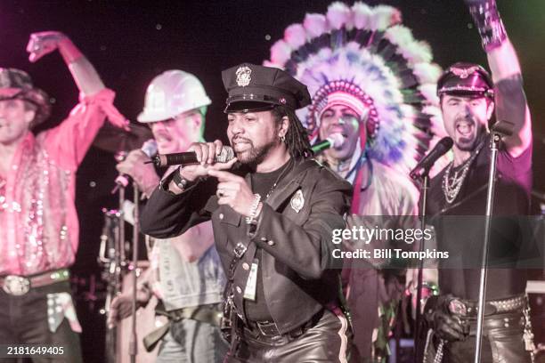 Disco band The Village People during the The WE ARE THE PEOPLE awards ceremony at The China Club in New York City January 28th, 2003 in New York City.
