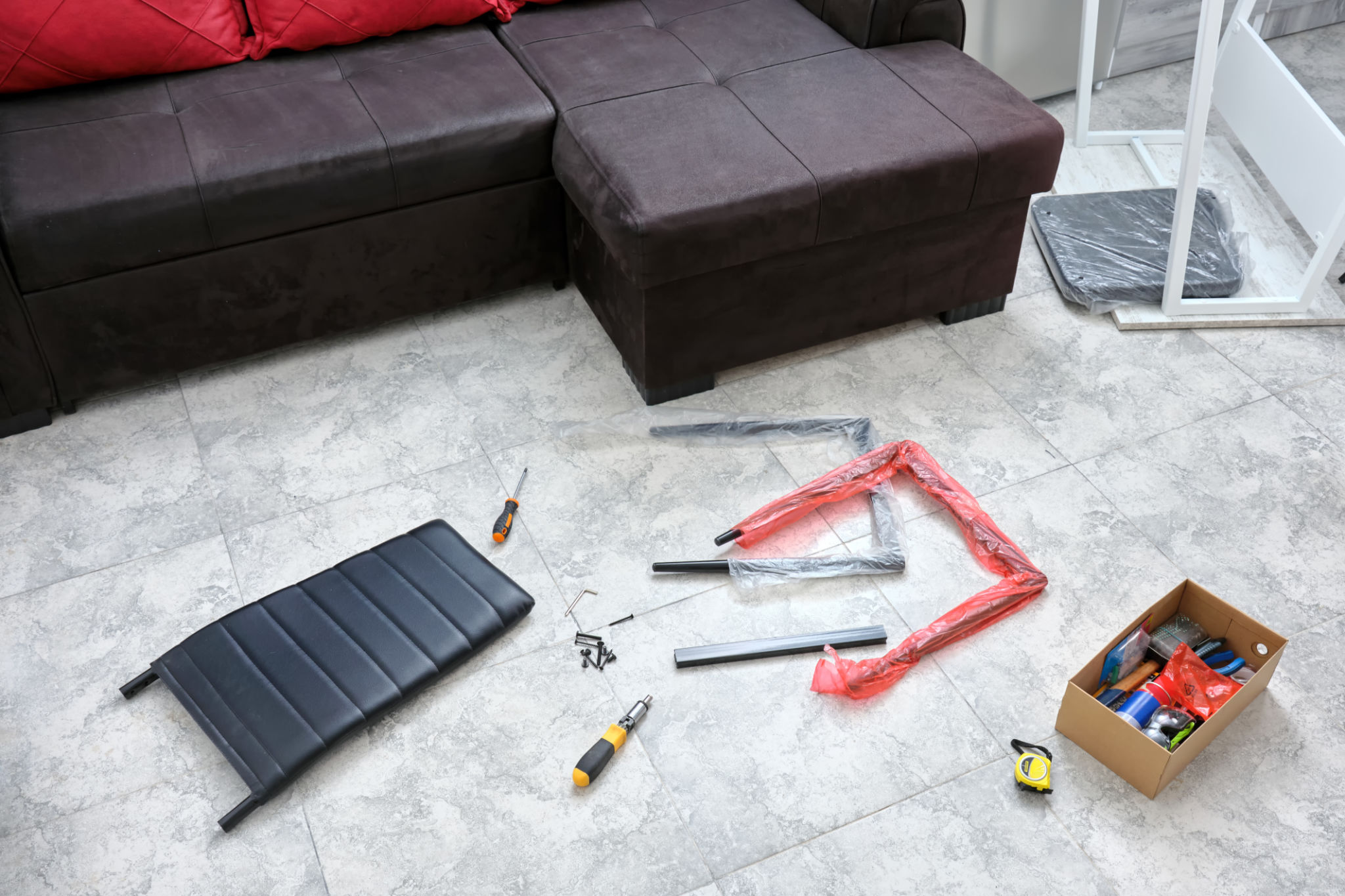 disassembling furniture