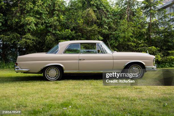 mercedes benz 250se coupé w111 - mercedes benz marchio depositato foto e immagini stock