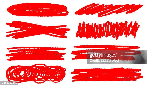 set of pen doodle scribbles. element scribble line brush hand drawn. marker scribbles set. vector illustration. - chalk circle stock illustrations