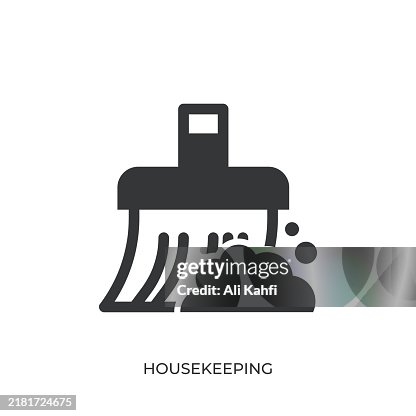 Housekeeping glyph solid icon. Solid icon that can be applied anywhere, simple, pixel perfect and modern style Housekeeping glyph solid icon. Solid icon that can be applied anywhere, simple, pixel perfect and modern style