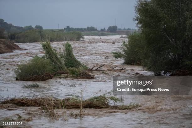 Flood of the Magre river, on 29 October, 2024 in Alfarp, Valencia, Valencian Community, Spain. The Emergency Coordination Center has raised to red...