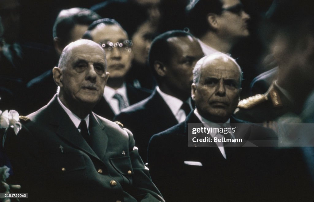 Charles De Gaulle And Habib Bourguiba
