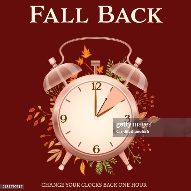 Fall Back Area 47 Daylight Saving Time Fall Back High Res Illustrations - Getty Images