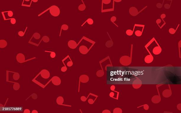 illustrations, cliparts, dessins animés et icônes de fond de performance de notes de musique répétitives transparentes - musique de noël