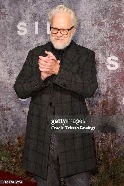 Tim Robbins attends the "Silo" Season Two World Premiere at Picturehouse Central on October 29, 2024 in London, England.