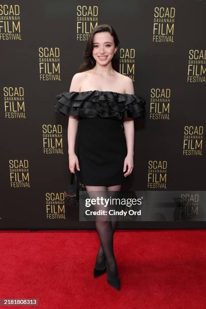 Mikey Madison attends the 27th SCAD Savannah Film Festival on October 29, 2024 in Savannah, Georgia.