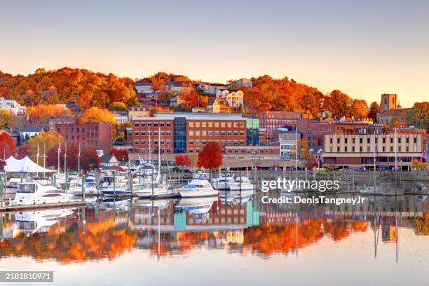 autumn in norwich, connecticut - connecticut stock pictures, royalty-free photos & images