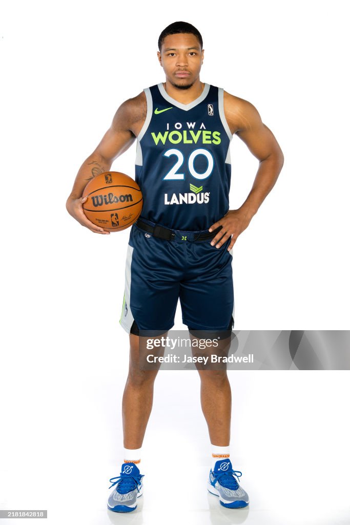 Iowa Wolves Action Nojel Eastern of the Iowa Wolves poses during NBA G-League media day ...