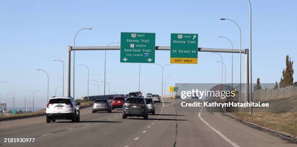 Freeway Calgary Sign 121 Blank Highway Exit Sign Stock Photos, High-Res Pictures, and Images ...