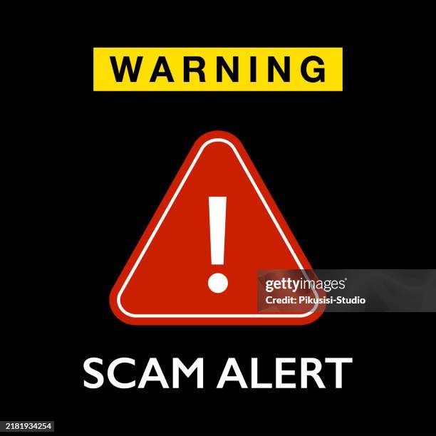 warnung betrug alarm aufmerksamkeit zeichen. symbol für cybersicherheit. aufkleber mit warnschild zur vorsicht. - list stock-grafiken, -clipart, -cartoons und -symbole