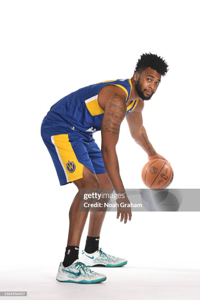 Donta Donta Scott of the Santa Cruz Warriors poses for a portrait during ...