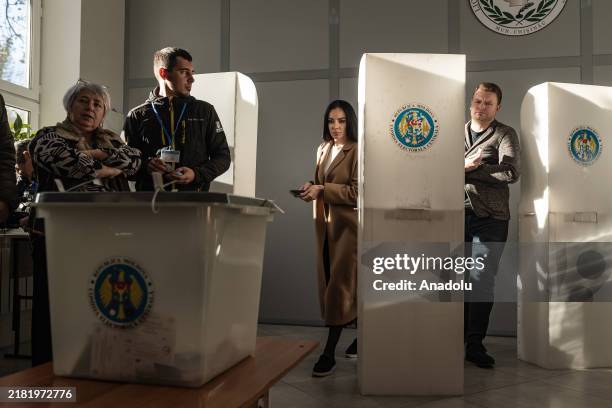 Citizens vote in Moldova's presidential election between Maia Sandu of the Action and Solidarity Party and Alexander Stoianoglo of the Party of...