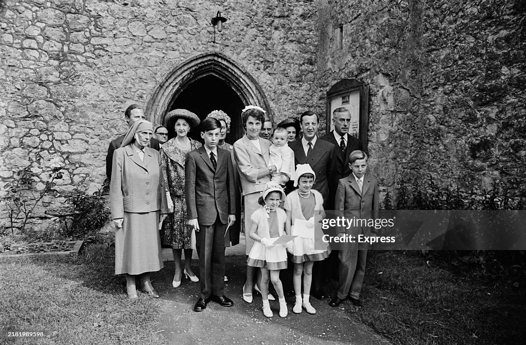 Royal Family Attend Philip Brabourne Christening, 1962