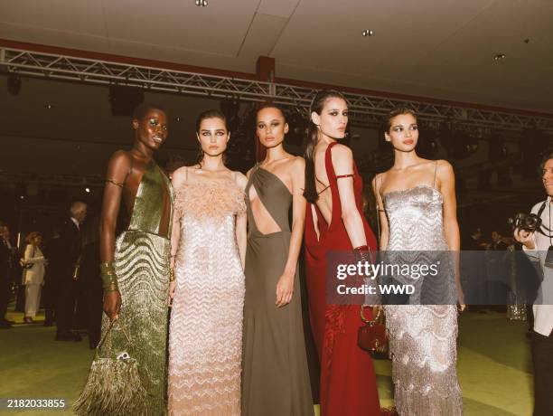 Gucci Models at the 2024 LACMA Art+Film Gala held at the Los Angeles County Museum of Art on November 02, 2024 in Los Angeles, California.