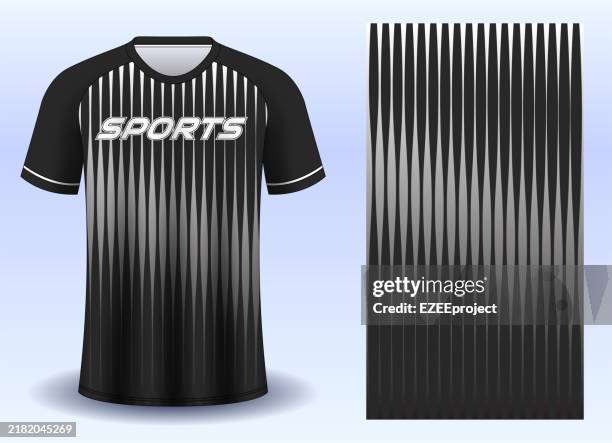 illustrations, cliparts, dessins animés et icônes de modèle de conception de maillot de football pour club de football. modèle de conception de t-shirt de sport. vecteur jersey. - tenue de football