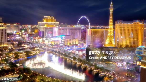 las vegas. panorama - las vegas imagens e fotografias de stock