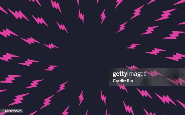 illustrations, cliparts, dessins animés et icônes de dessin animé moderne, couleur, excitation, explosion, fond abstrait - éclair