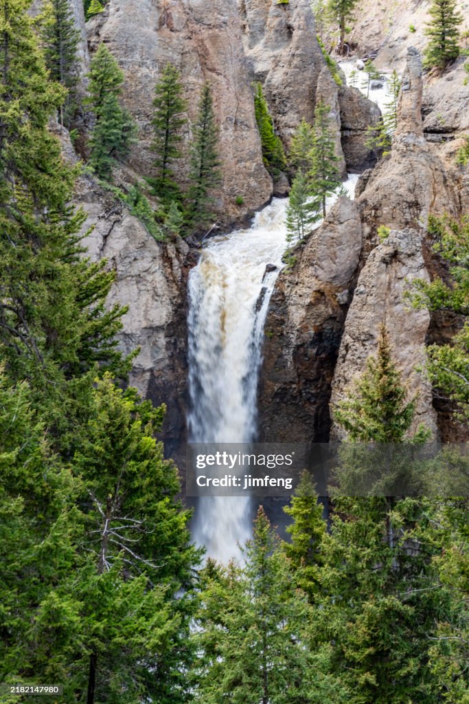 Tower Fall in Yellowstone National Park, Wyoming, USA.