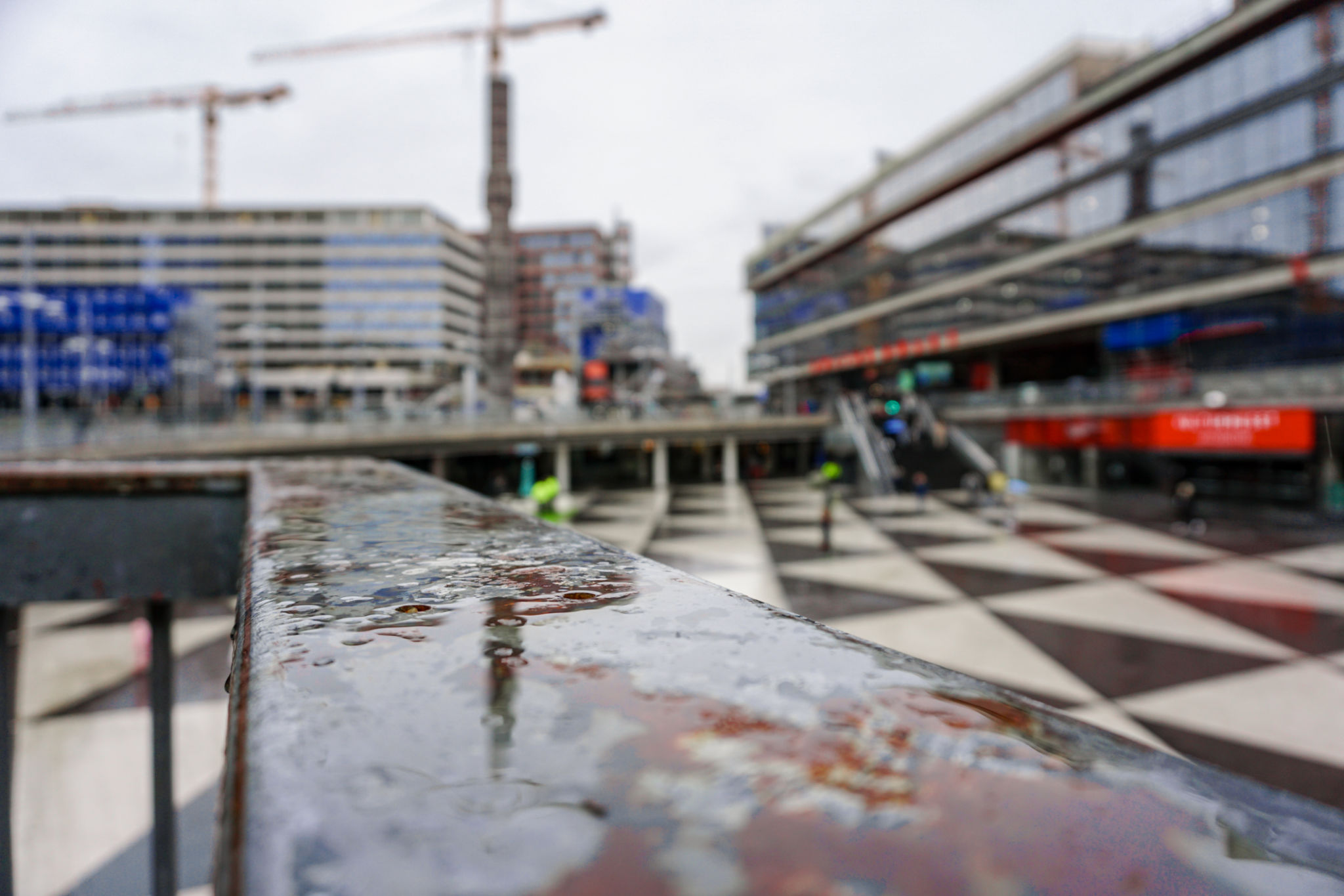 construction site rain