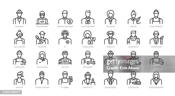 ikonen für kunst, wissenschaft und technische berufe - designberuf stock-grafiken, -clipart, -cartoons und -symbole
