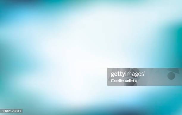 ilustraciones, imágenes clip art, dibujos animados e iconos de stock de fondo abstracto desenfocado. azul, turquesa, blanco - fondo turquesa