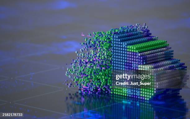 cloud computing artificial intelligence data center multi cloud hybrid cloud information storage cyber security encryption edge computing data lake - devops stock pictures, royalty-free photos & images