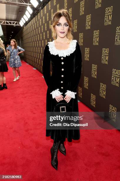 Kiernan Shipka attends the 27th SCAD Savannah Film Festival on October 31, 2024 in Savannah, Georgia.