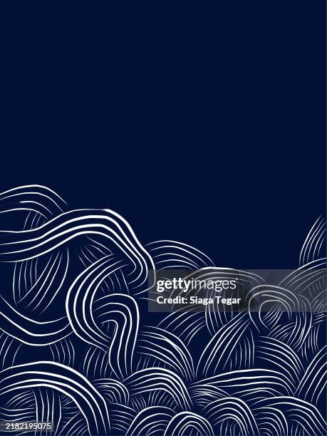 Wave Rope Vector Rope Line Wave With Negative Space Abstract Shape Blue Background High ...