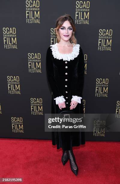 Actress Kiernan Shipka attends the 27th SCAD Savannah Film Festival on October 31, 2024 in Savannah, Georgia.