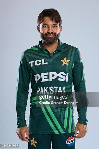 Pakistan Rizawan Muhammad Rizwan of Pakistan poses during a Pakistan ODI Headshots ...