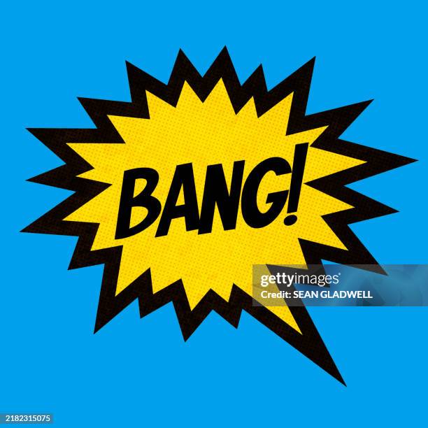 bang in comic style - pop art stock pictures, royalty-free photos & images