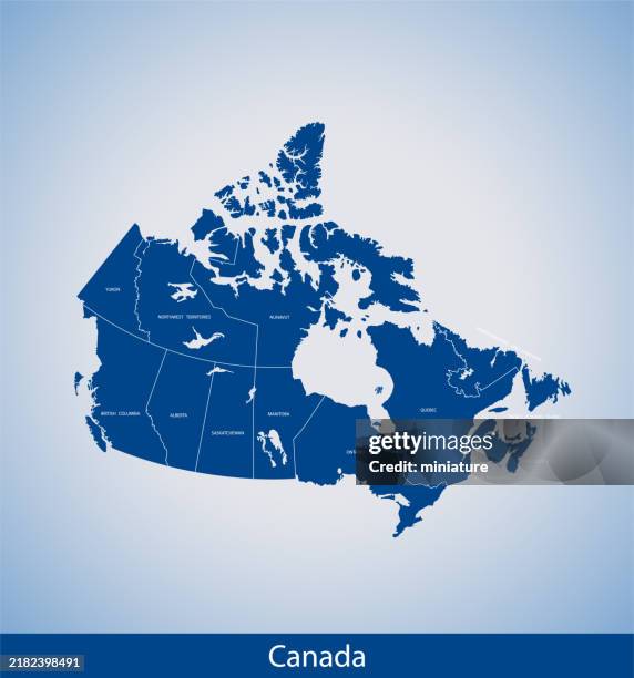 canada map - manitoba stock illustrations
