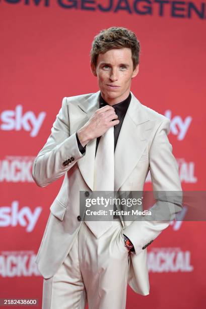 Eddie Redmayne attends the premiere of "The Day Of The Jackal" at Zoo Palast on November 05, 2024 in Berlin, Germany.