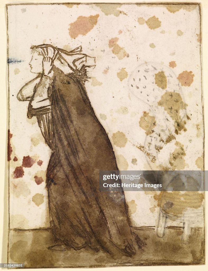 Ladies And Animals Sideboard - Good And Bad Animals - Study Of A Lady Pursued By Bees
