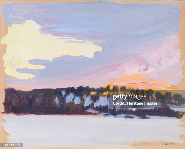 Evening Landscape, 1899. Creator: Akseli Gallen-Kallela.