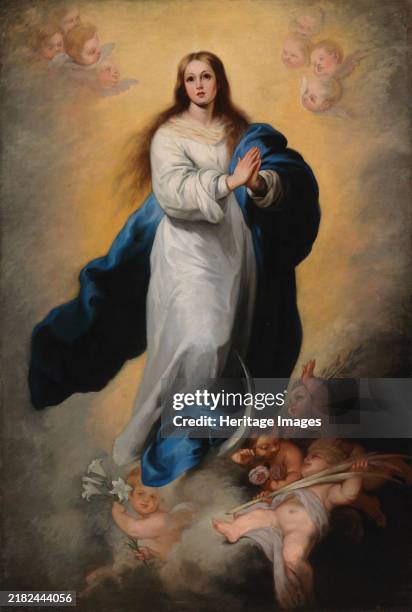 The Immaculate Conception of Escorial, copy after Murillo, 1863. Creator: Adolf von Becker.