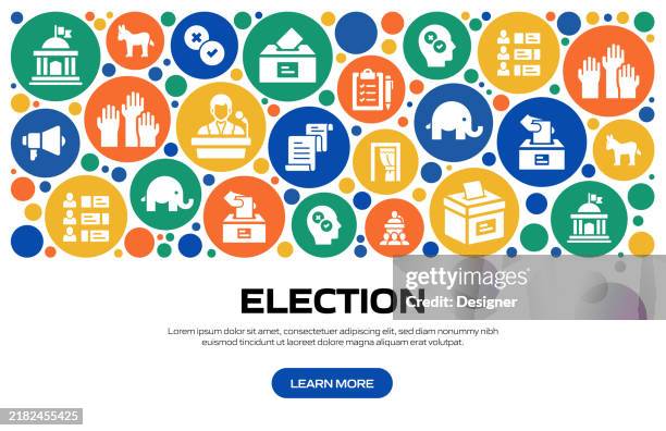 election related vector illustration. voting, government, politics, president, democracy. - senate stock illustrations