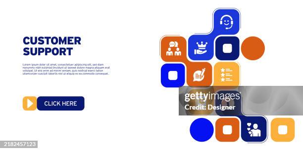 customer support related vector illustration. help, online, customer, service, hotline - customer experience design stock illustrations