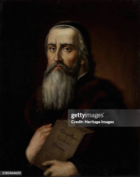 Portrait of Jan Amos Comenius , 19th century. Private Collection. Creator: Anonymous.