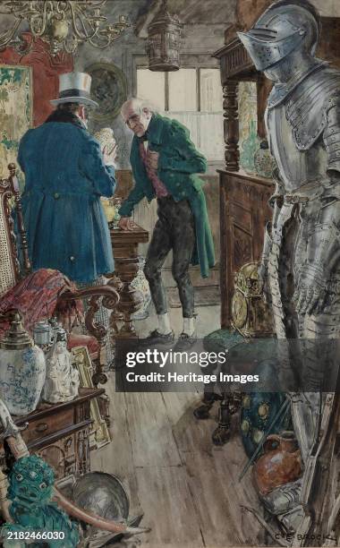 Illustration for "The Old Curiosity Shop" by Charles Dickens. Private Collection. Creator: Brock, Charles Edmund .